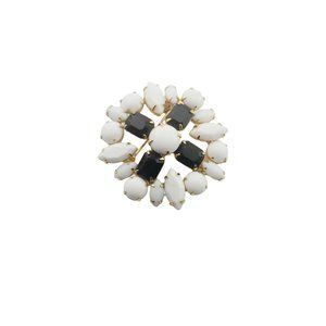 Vintage Unsigned Rhinestone Brooch (A3212)